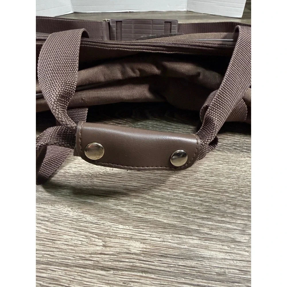 Jaguar JC Penney Vintage Brown Canvas Duffel Bag Carry On Travel Luggage Rare